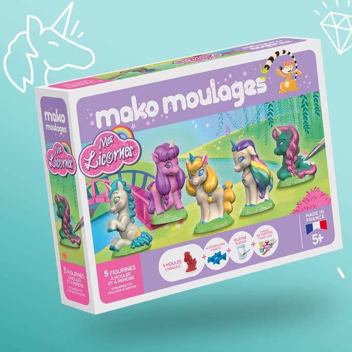 Mako Créations – wholesale DIY-pysselkit - Barn – Mako ”My Unicorns” -rollbesättningar0