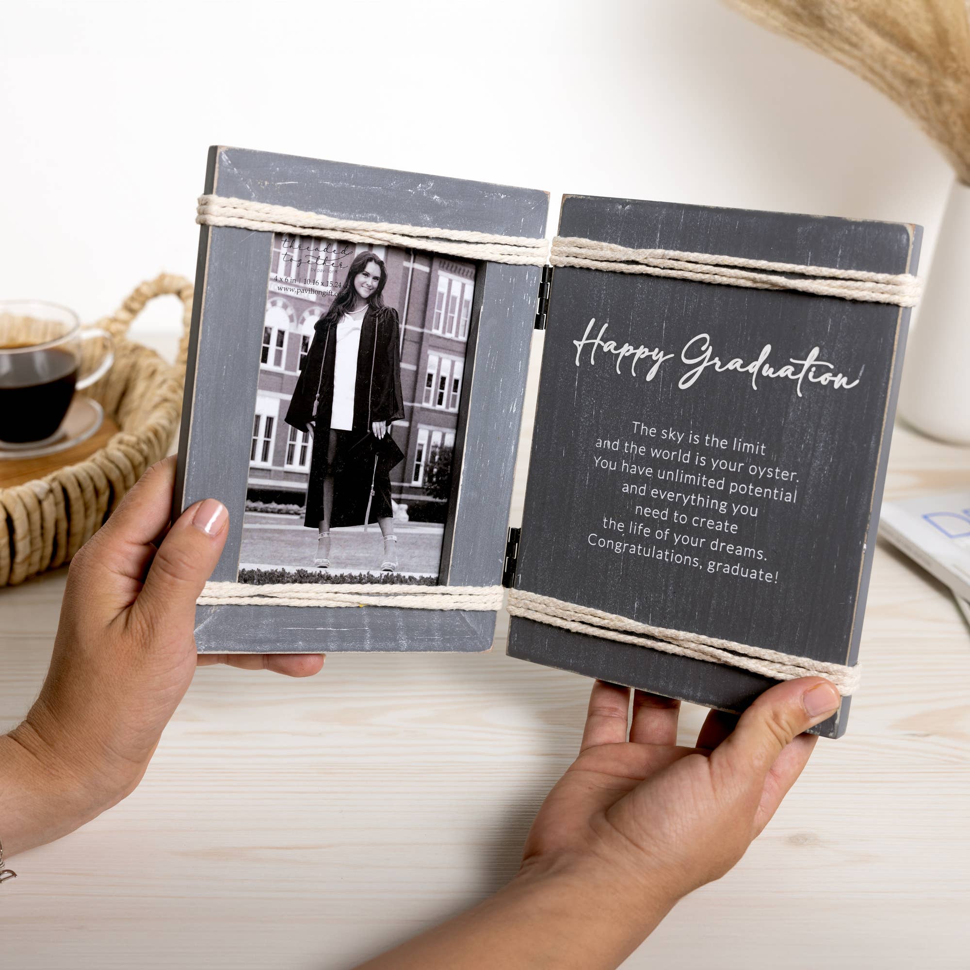 Pavilion - Wholesale Picture Frame - Happy Graduation - 5.5" x 7.5" Hinged Sentiment Frame1