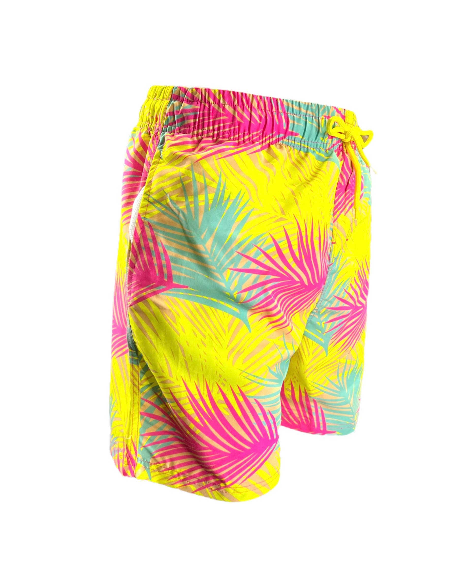 MARINA WEST SWIM - Wholesale Swim Shorts - Men's - Men's Swim Short-MP185_Multi Palms1