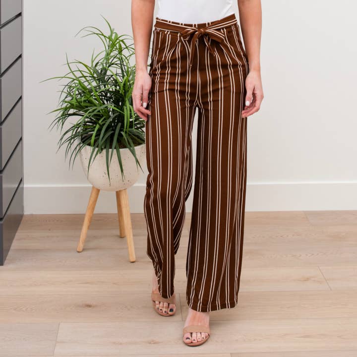 Truly Contagious – Calças - Mulher por atacado – Calça Vestido com Cintura com Gravata (YC1924)6