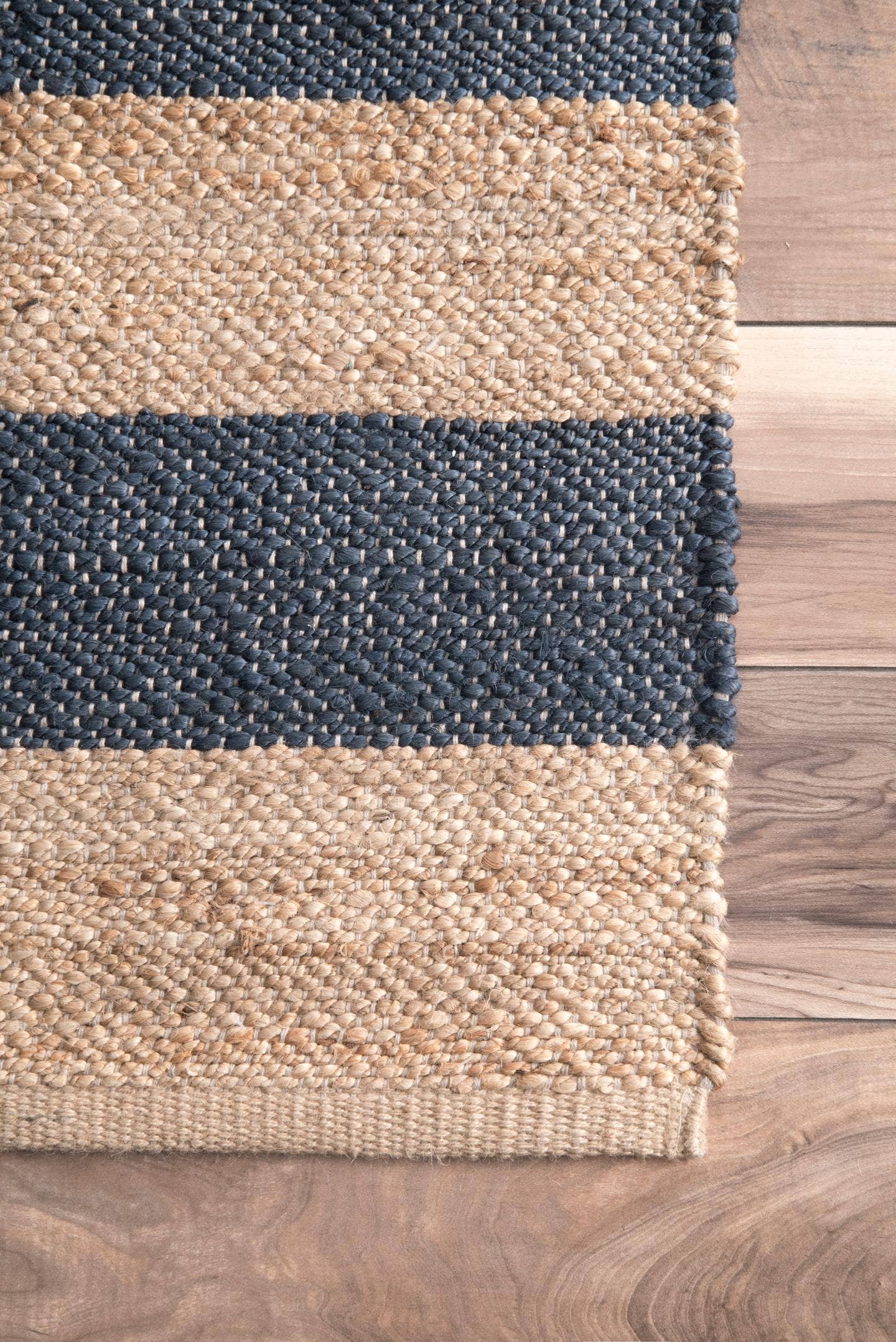 nuLOOM - Wholesale Area Rug - Alisia Flatweave Striped Jute Area Rug10