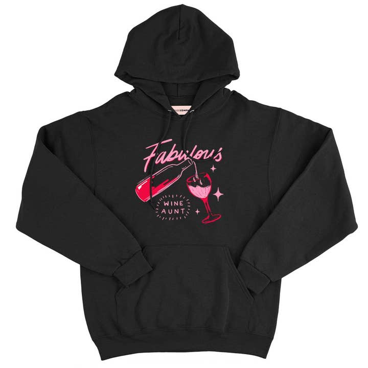 Family Goals: Fabulous Wine Aunt Hoodie for wholesale by The Spark Company