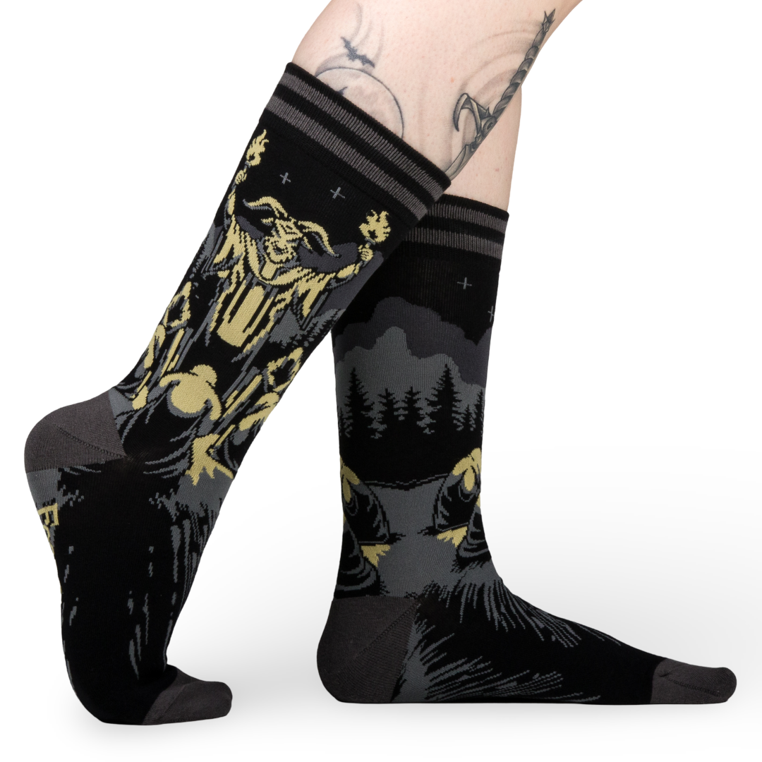 FootClothes LLC - Wholesale Socks - Unisex - Dance ov the Sabbath Crew Socks3