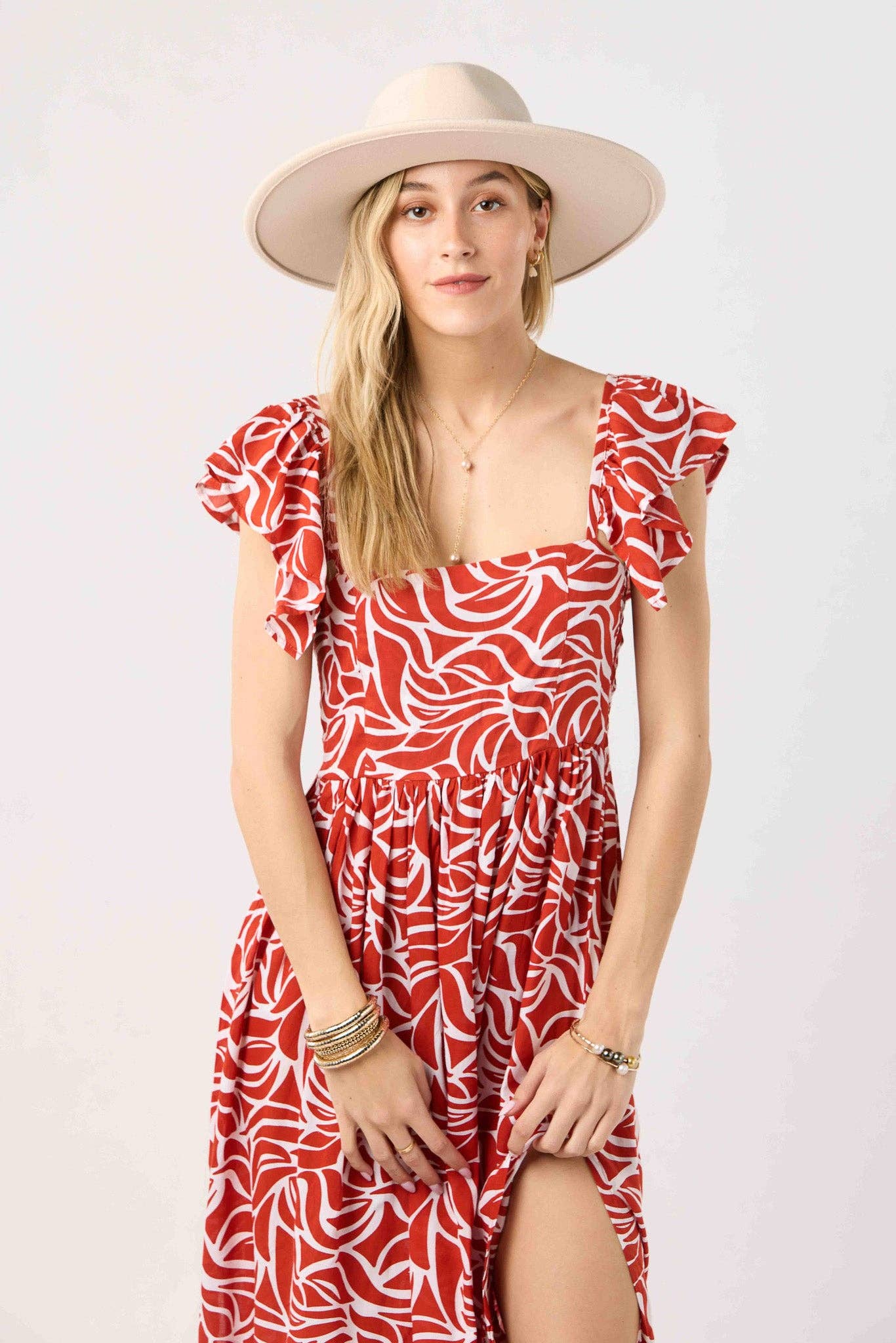 Mambo Rost Noah Maxi-Kleid für den Großhandel auf Faire4