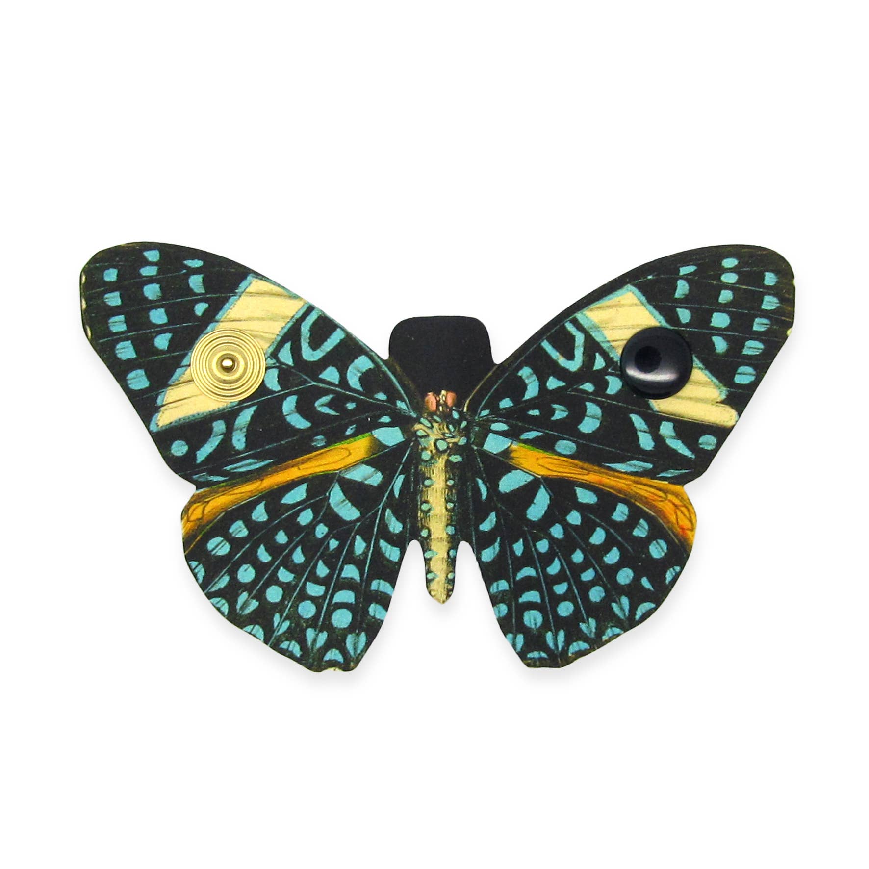 'Alkemest - Wholesale Cord Holder - Speckled Gem Butterfly Cord Wrap Printed Leather Cable Tidy1