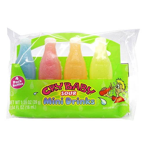 I Got Your Candy - Wholesale Gummy - Cry Baby Sour Mini Drinks 1.39oz - 18ct1