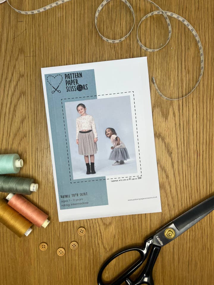 Kids Rainee Tutu Skirt Sewing Pattern for wholesale by Pattern Paper Scissors