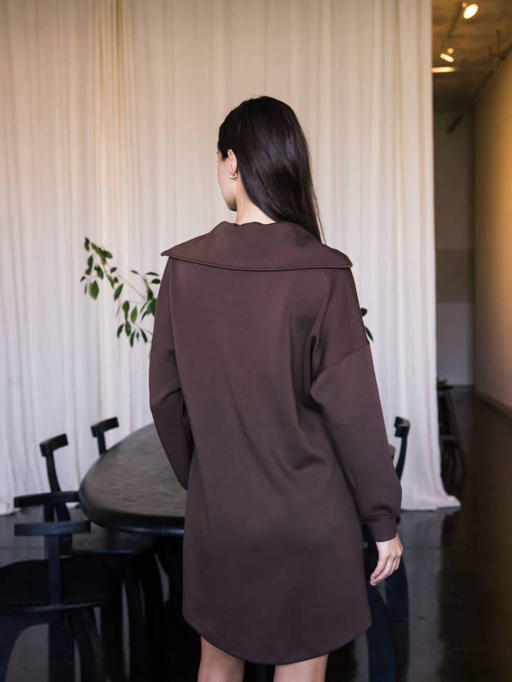 P. CILL – wholesale Klänning - Dam – P. CILL Smör Modal Kvartalsdragkedja Långärmad Klänning19