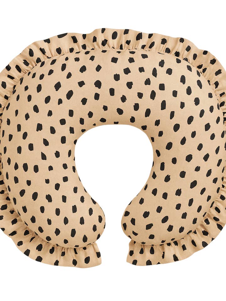 Funda de Almohada de Lactancia Beige Black Marks Sahara para venta al por mayor de Little Mae and Co