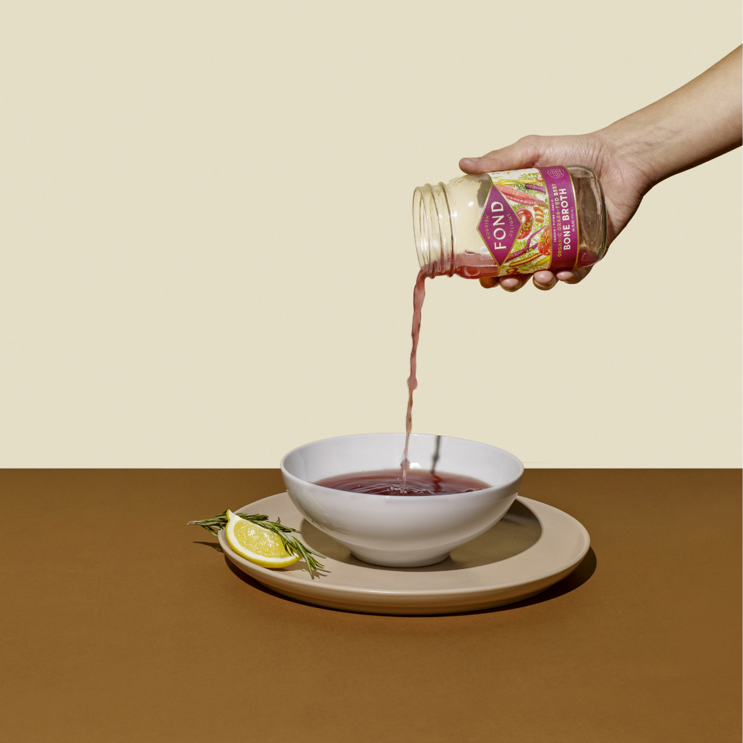 Fond Regenerative - Wholesale Broth - Tomato & Thyme Grass-fed Beef Bone Broth 14oz3