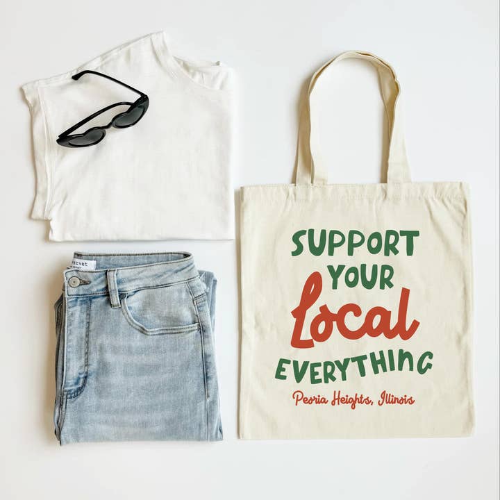 Tote de Noël Personnalisé | Soutenez Votre Tout Local pour la vente par Mugsby