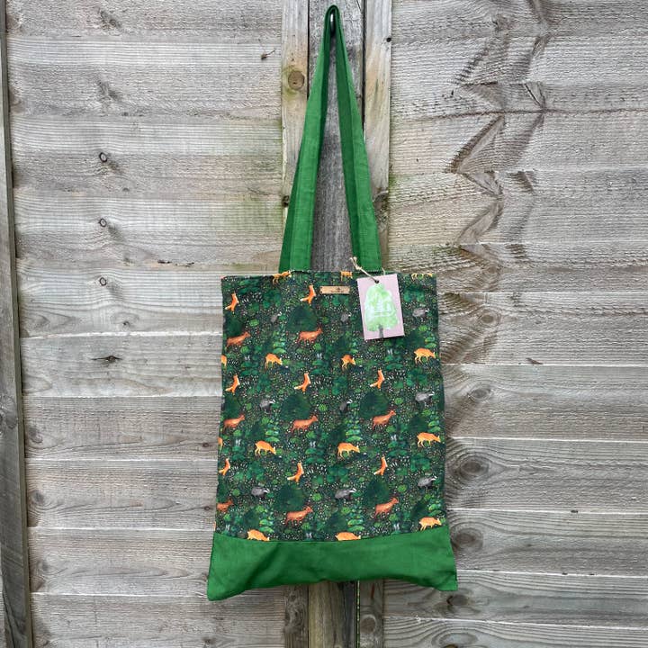 Samantha Hall Designs - Wholesale Tote Bag - Women's - Summer Forest Animal Tote Bag4