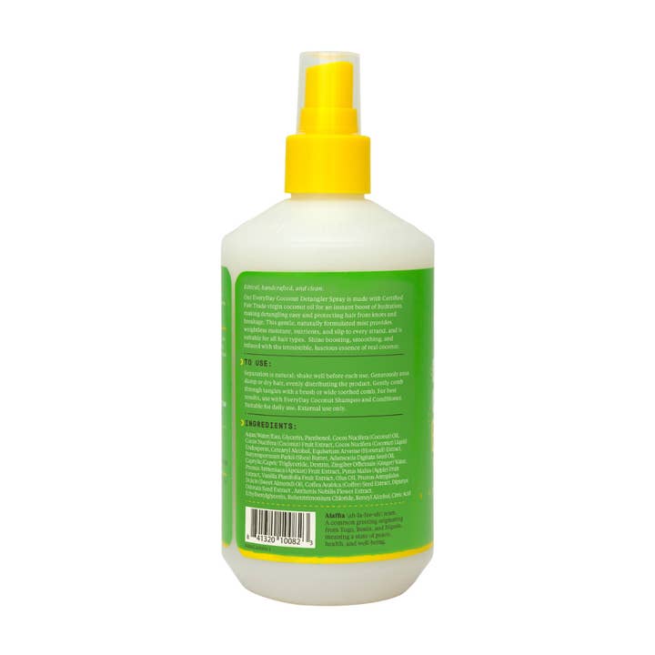 Alaffia - Wholesale Hair Conditioner - EveryDay Coconut Conditioning Detangler Spray, Purely Coconut 12oz