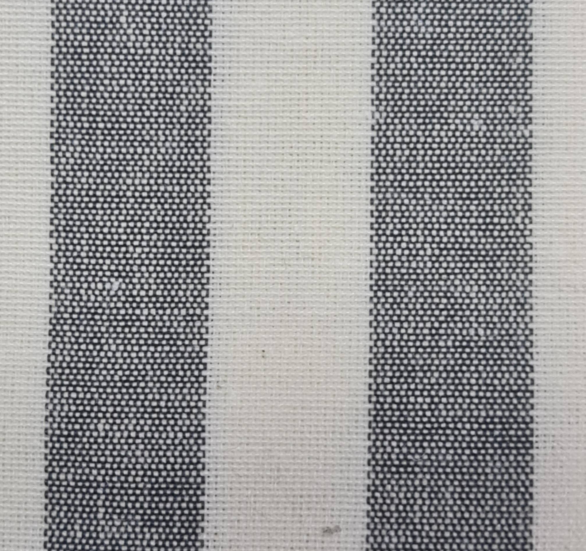 Lunaria Lab - Wholesale Christmas Decoration - Padded Bow in Wide Striped Cotton 14x15cm2