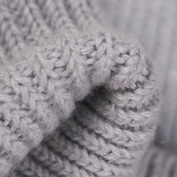 Upstate Stock - Wholesale Beanie - Unisex - Merino Wool and Recycled Polyester "In The City" Beanie-FOG