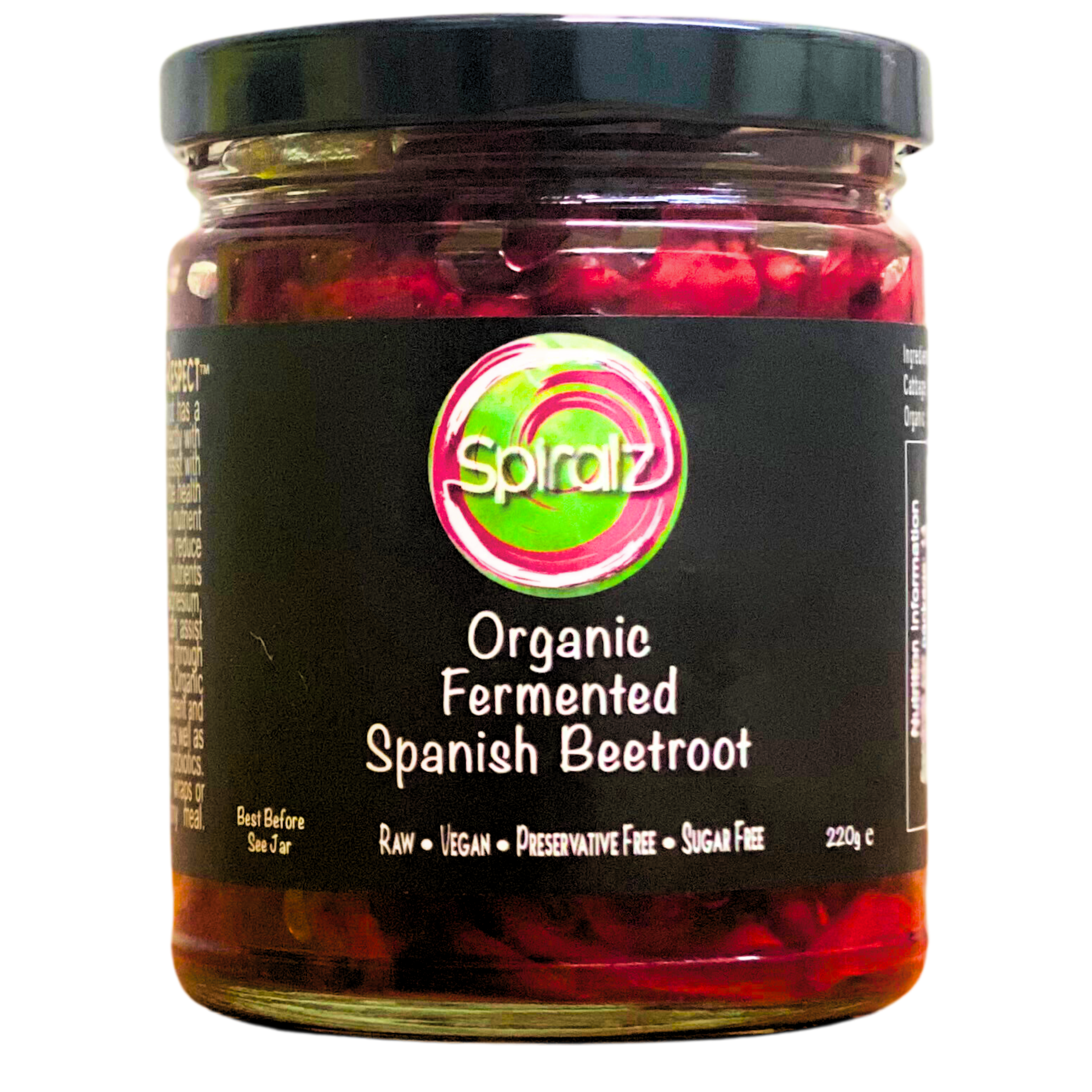 Spiralz Fermented Foods - Wholesale Pickled vegetables - 220G TASTER JAR'S9