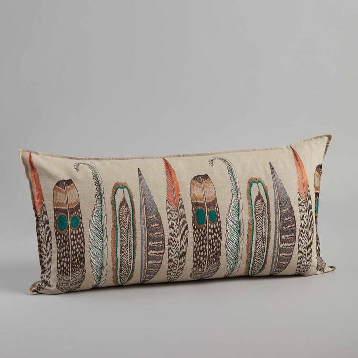 Coral & Tusk - Wholesale Lumbar Pillow - Large Feathers Lumbar