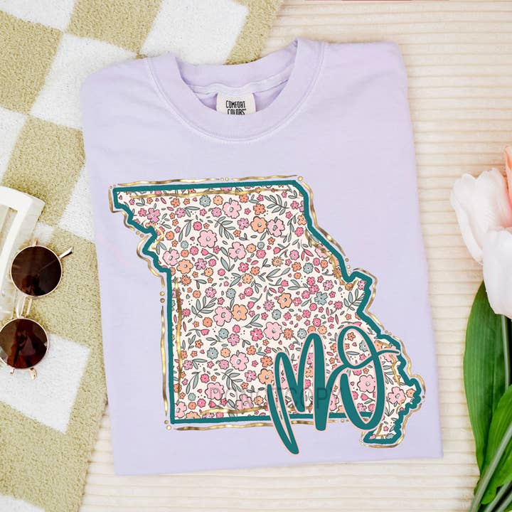 MO Spring Floral DTF Heat Transfer for wholesale by Trendy Transfers