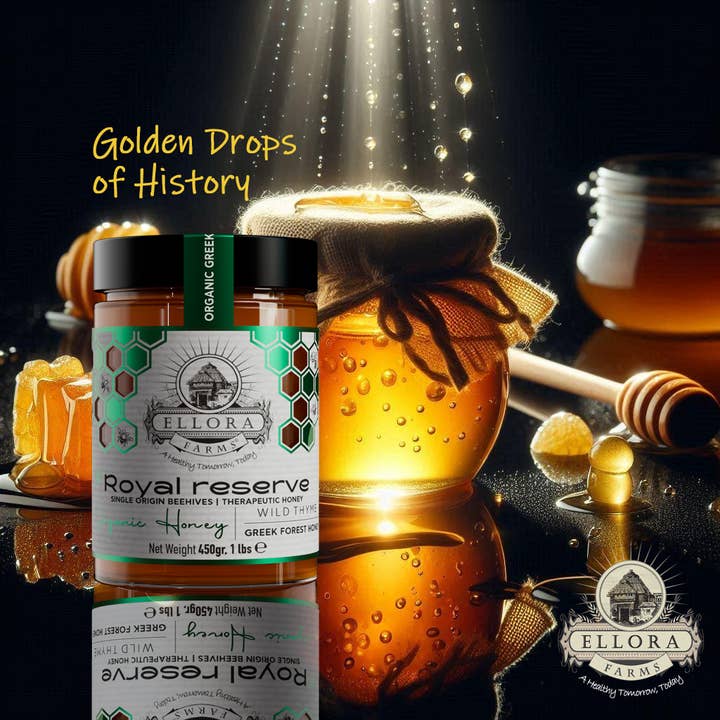 ELLORA FARMS - Wholesale Honey - Greek Honey, Queens Nectar, Lemon Orange Blossom, POT, 450g5