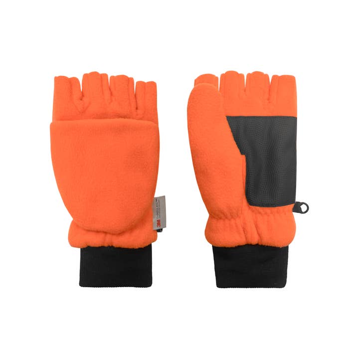 Blaze Orange Fleece Pop Top Glove Mitten w. Thinsulate-89095 for wholesale by Grand Sierra