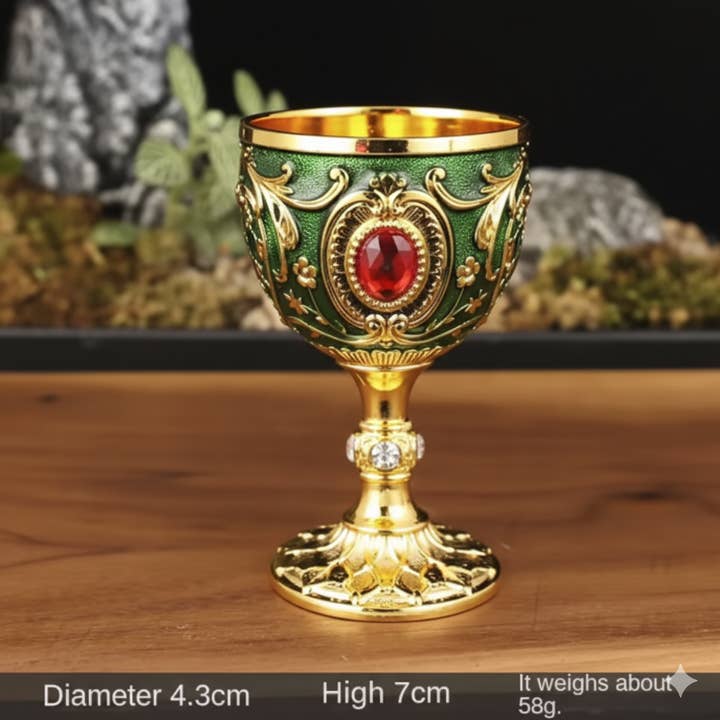 Buddha Ayurveda - Wholesale Wine glass - Vintage Holy Grail Medieval Metal Wine Goblet1