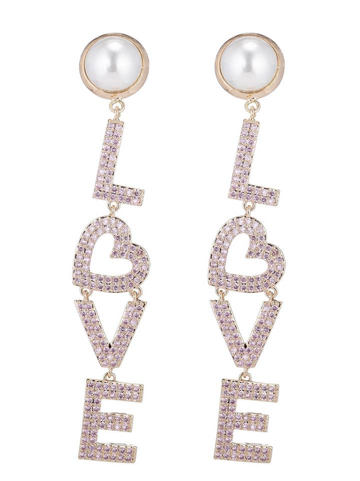Love Earrings for wholesale by Eye Candy Los Angeles