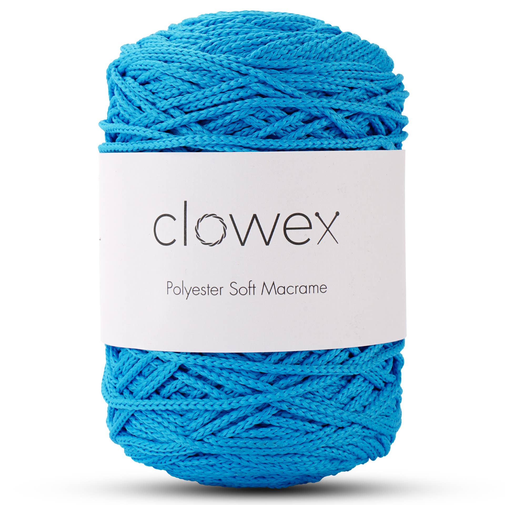 Clowex Textile LLC - Vente Fils à tricoter - Corde Macramé Douce en Polyester 2,5 mm, Fil de Corde Tressé Coloré24