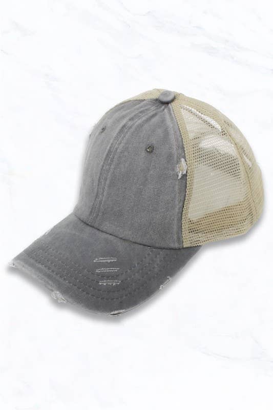 Suzie Q USA - Wholesale Ponytail Cap - Women's - Back Ponytail Cap2