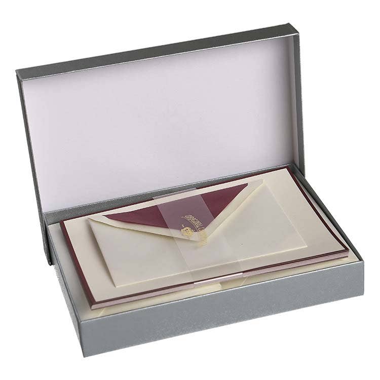 Royal Posthumus - Venta al por mayor Conjunto de papelería y tarjetas - Royal Posthumus Crown Mill | 25 hojas membretadas y sobres A5 con bordes y forro de color10