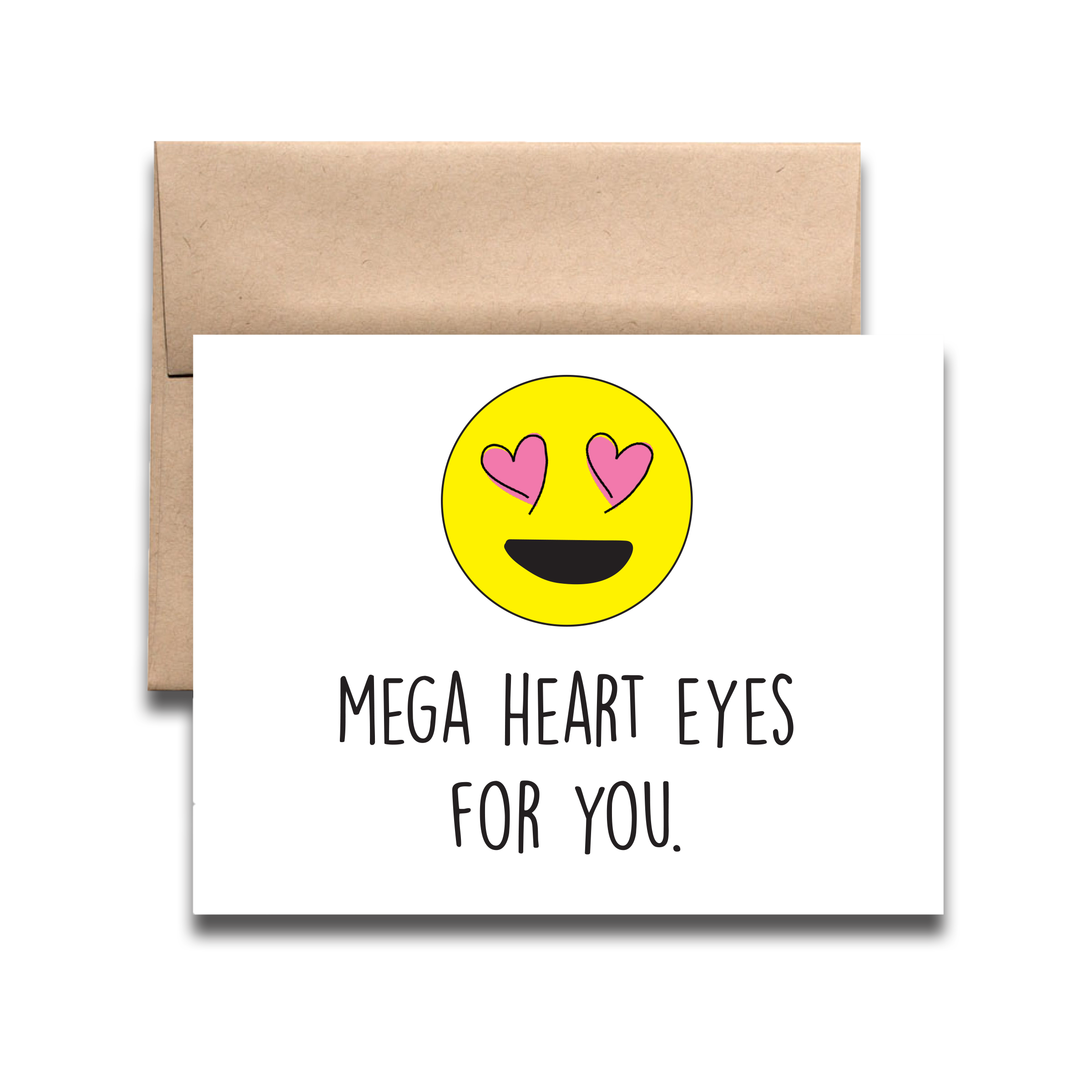 REMOVED BRAND - Wholesale Love Card - Mega Heart Eyes Greeting Card0