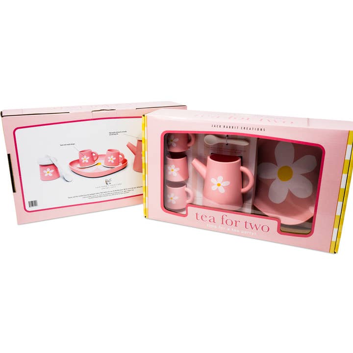 Jack Rabbit Creations - Wholesale Classic Toy - Kids - Pink Silicone Tea Set: Flower Power2