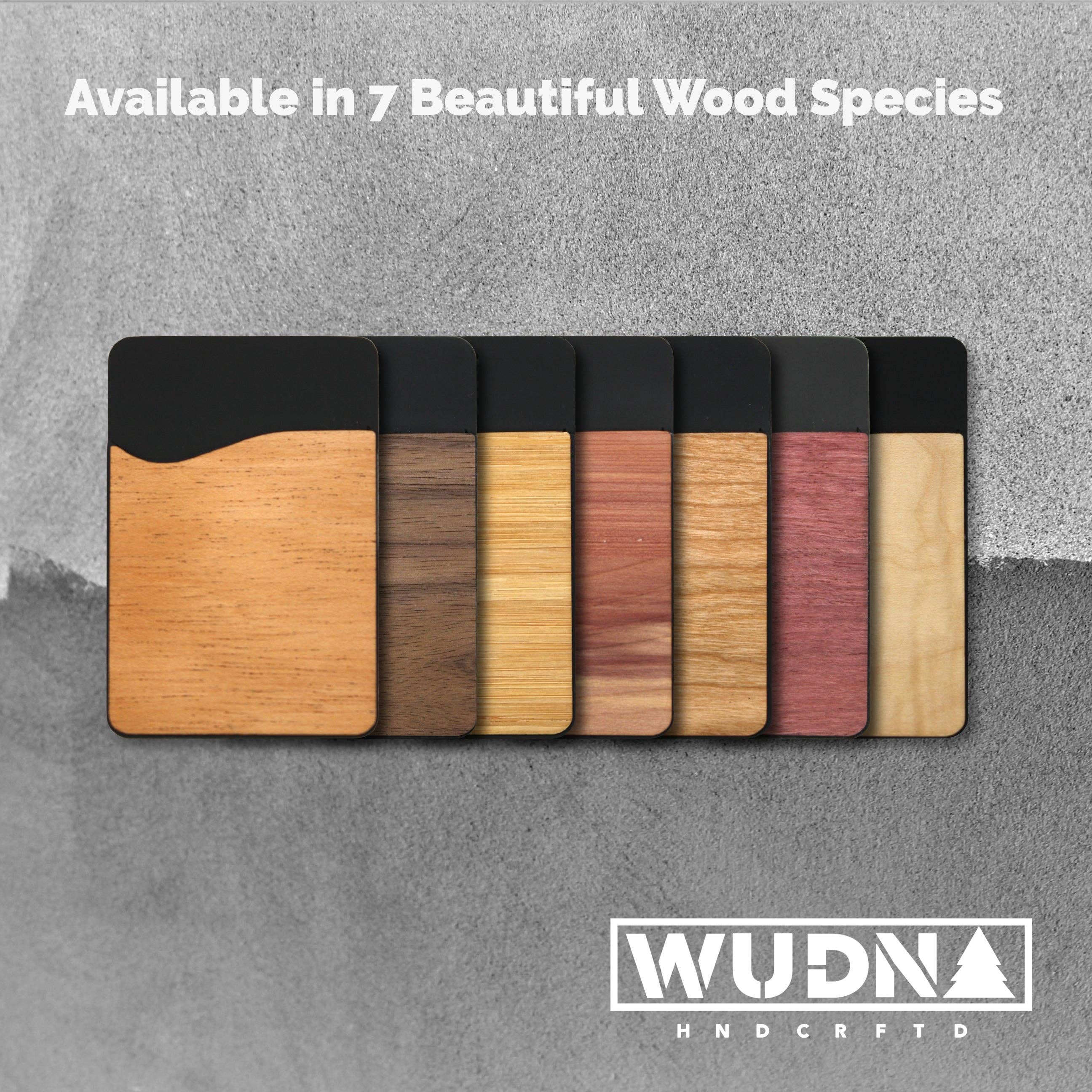 WUDN Handcrafted - Wholesale Phone Wallet - Unisex - Wooden Phone Wallet2