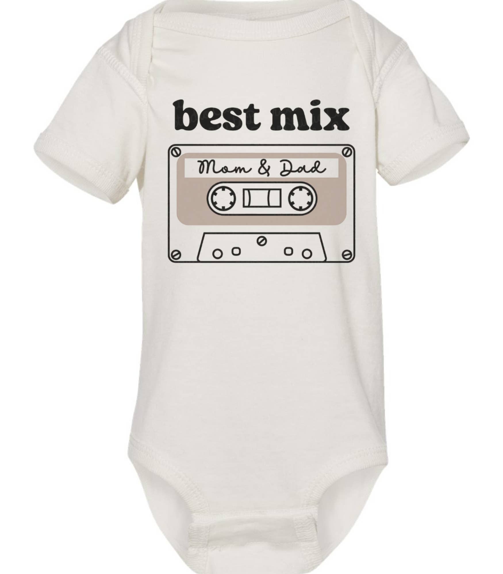 Arlo.Hendrix LLC - Wholesale Bodysuit (Non-Footed) - Baby - Mix Tape Onesie