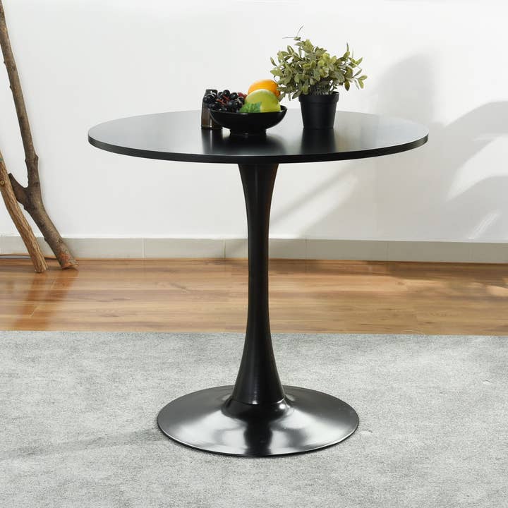39F Inc. - Wholesale Side Table - 31.5'' Round Dining Table White/Black11