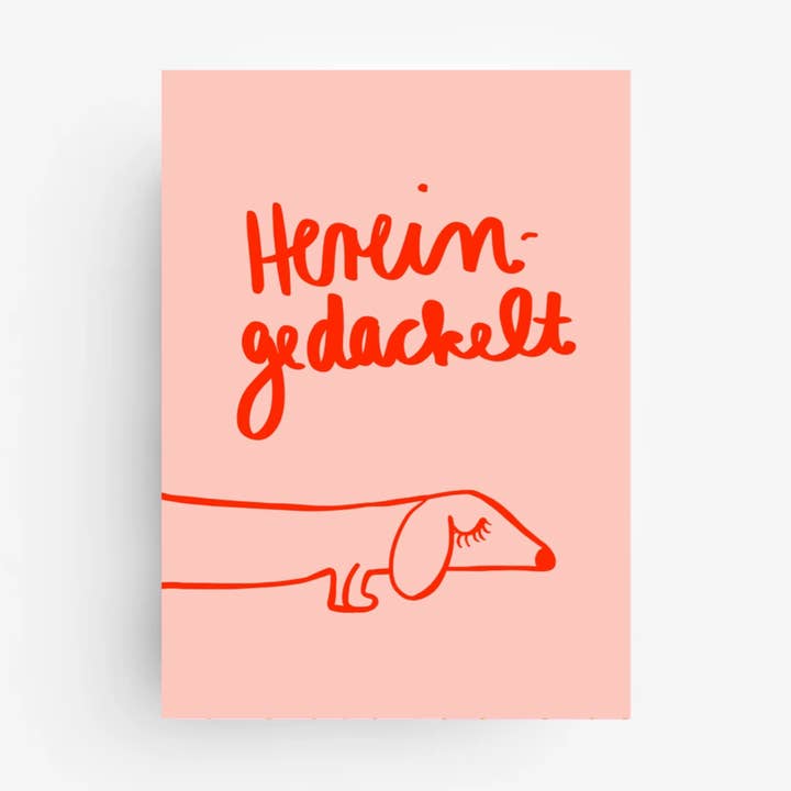 * Arrivato all'improvviso * Cartolina per la vendita all'ingrosso da parte di Ute Arnold / Hej.Ibiza