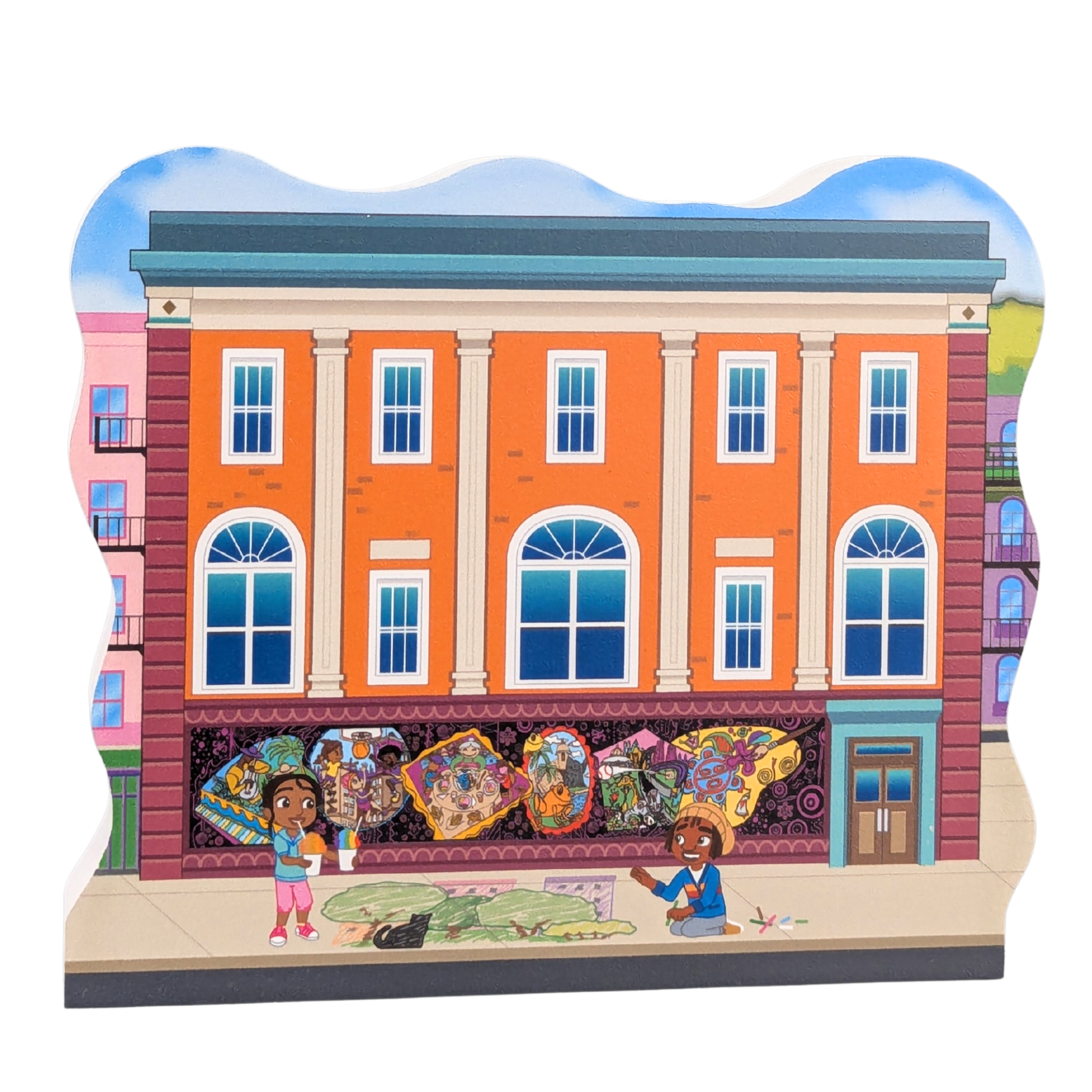 Cats Meow Village - Wholesale Wall Sign - Kids & Baby - Alma's Way, Community Center - Cats Meow Village0