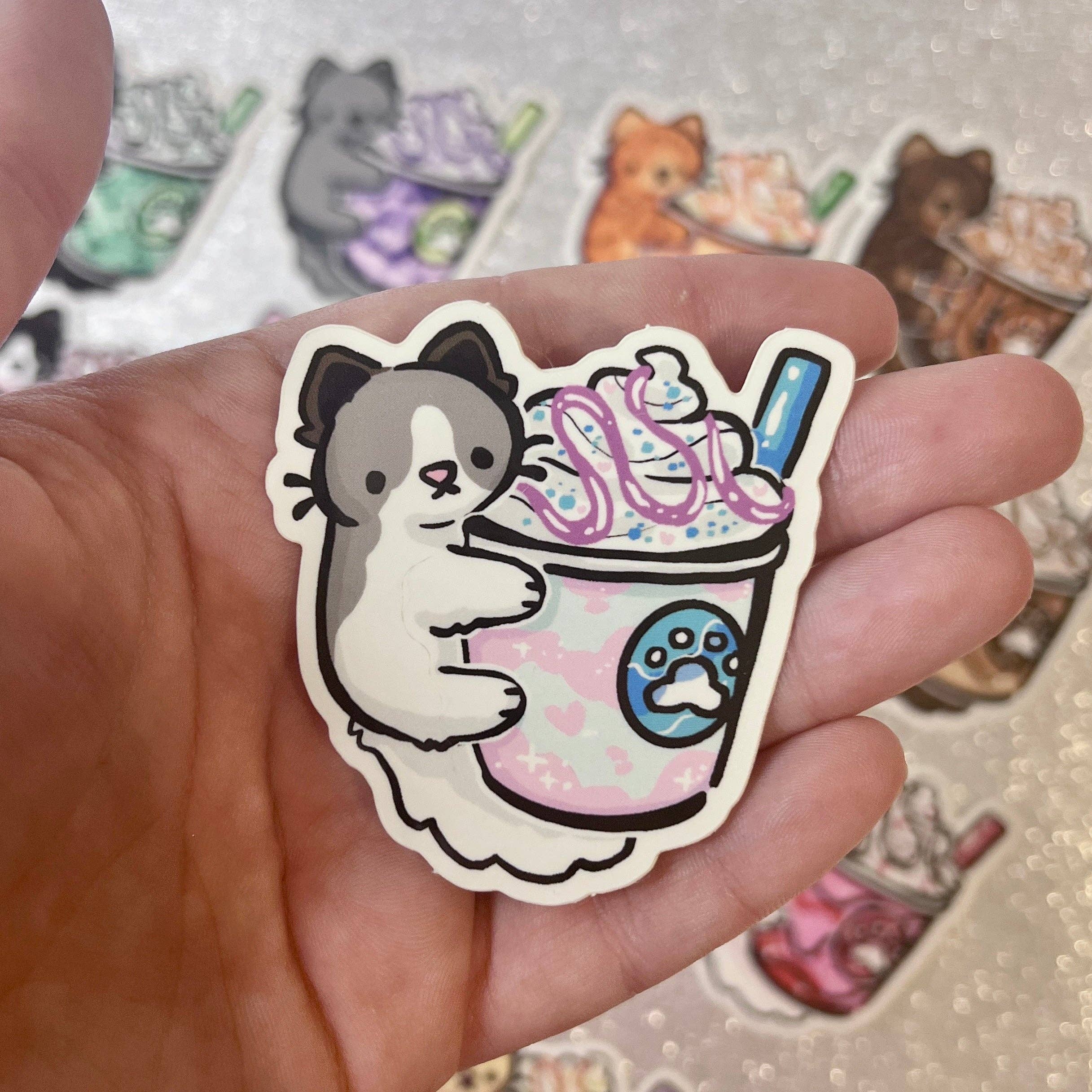 Woolblossom - Wholesale Sticker - Kitty Frappe ~ Stickers11