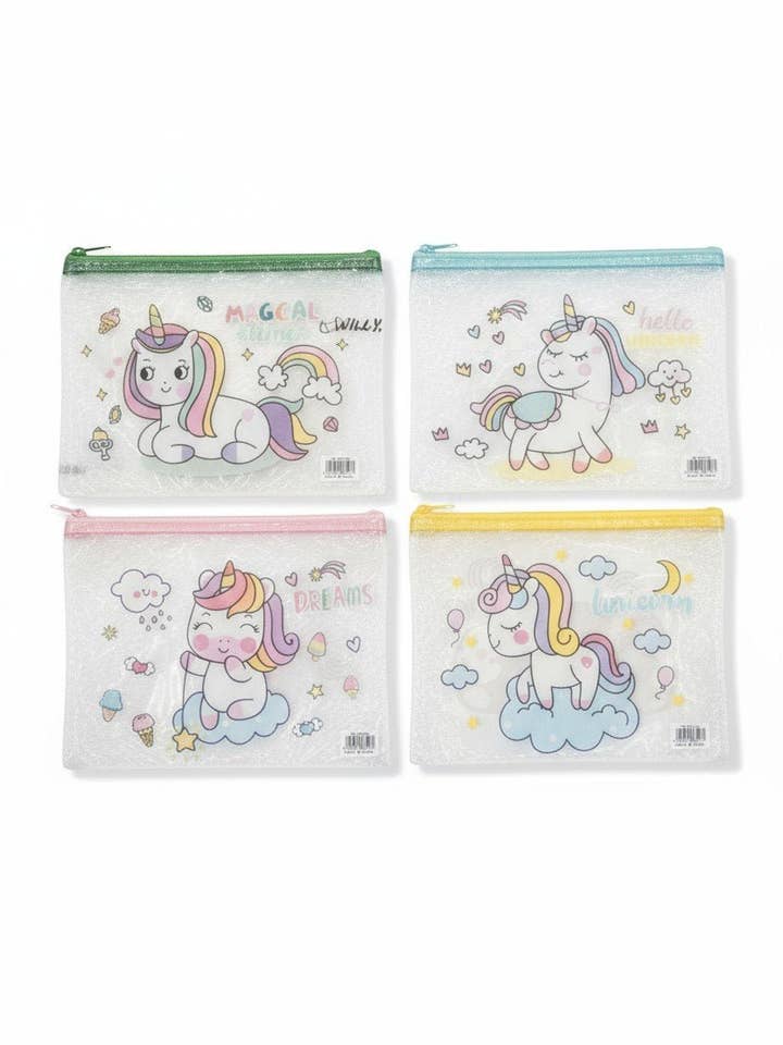 ESTOJO PORTA-LÁPIS UNICÓRNIO por atacado de Willy be Smart