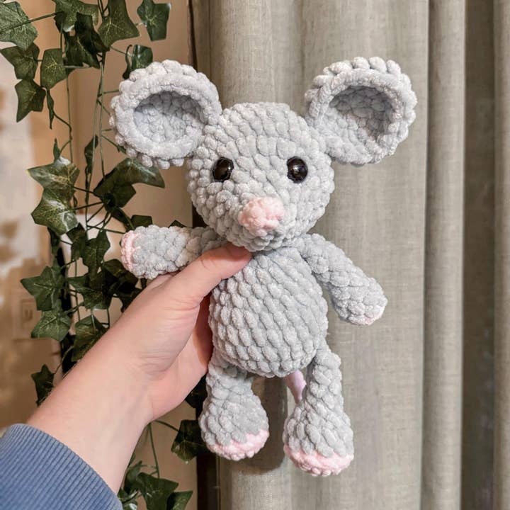 Crochet Meadow The Mouse, Amigurumi Mouse, Handmade Toy for wholesale by TOMOPOD LLC