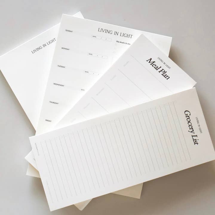 Living In Light - Wholesale Notepad - Living in Light Faith-Based Meal Planning and Prep Notepad2