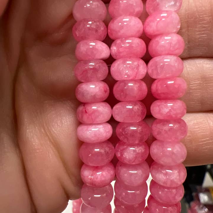 Sonya Renee Jewelry - Wholesale Beaded/Pearl Necklace - Lilly Gemstone Bead Necklace multi-color 8mm opals jade 51