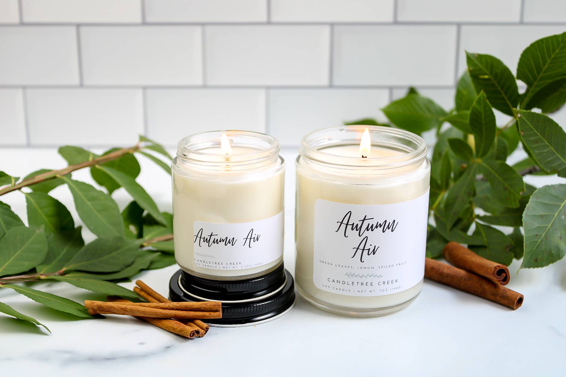 Candletree Creek - Wholesale Jar/Filled Candle - Autumn Air 3.5oz Candle3