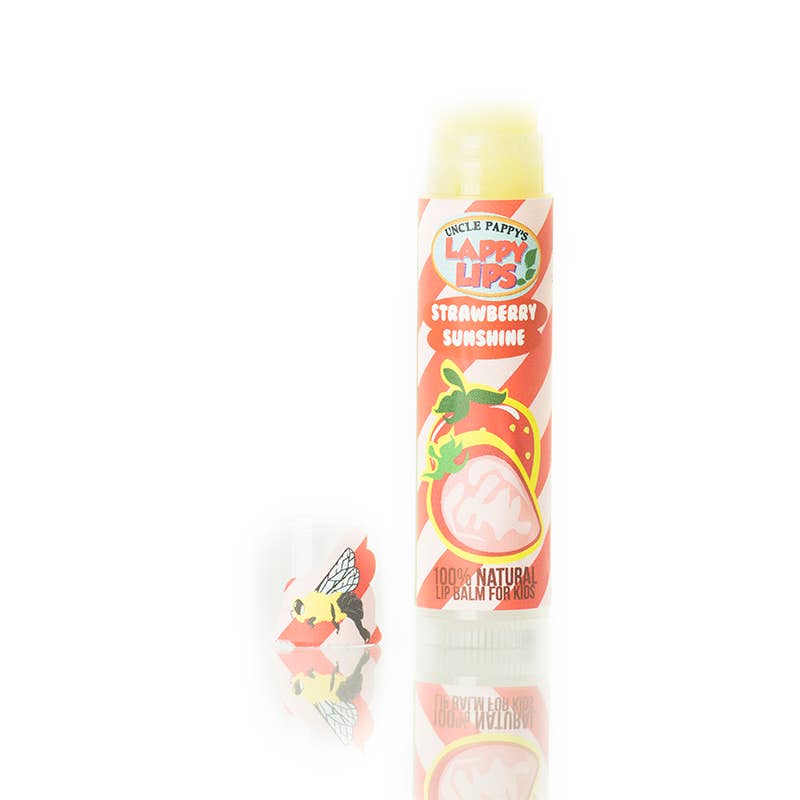 Just Bee – wholesale Lip Balm – Strawberry Sunshine  - Lappy Lips - Kids lip Balm3