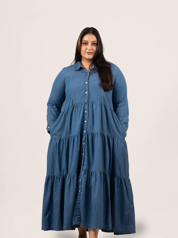 Ladies Long Sleeve Dress for wholesale by Double XL