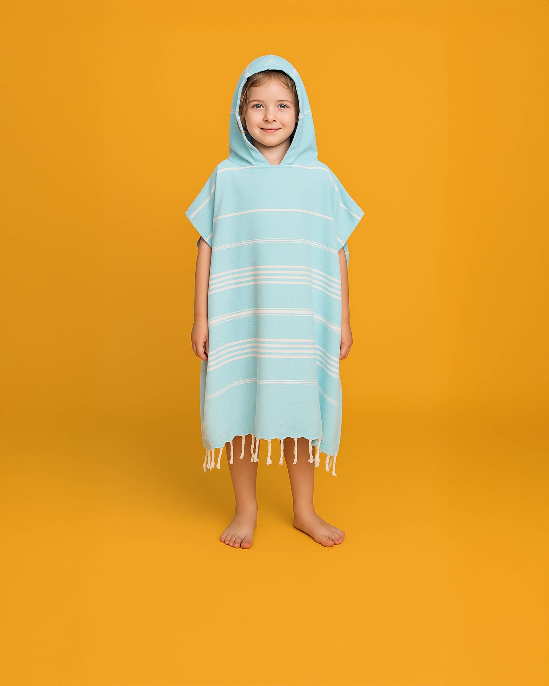Towel to Go - Wholesale Poncho Towel - Kids & Baby - IPANEMA Kids Poncho Beach & Pool Towel | Blue with Gift Box
