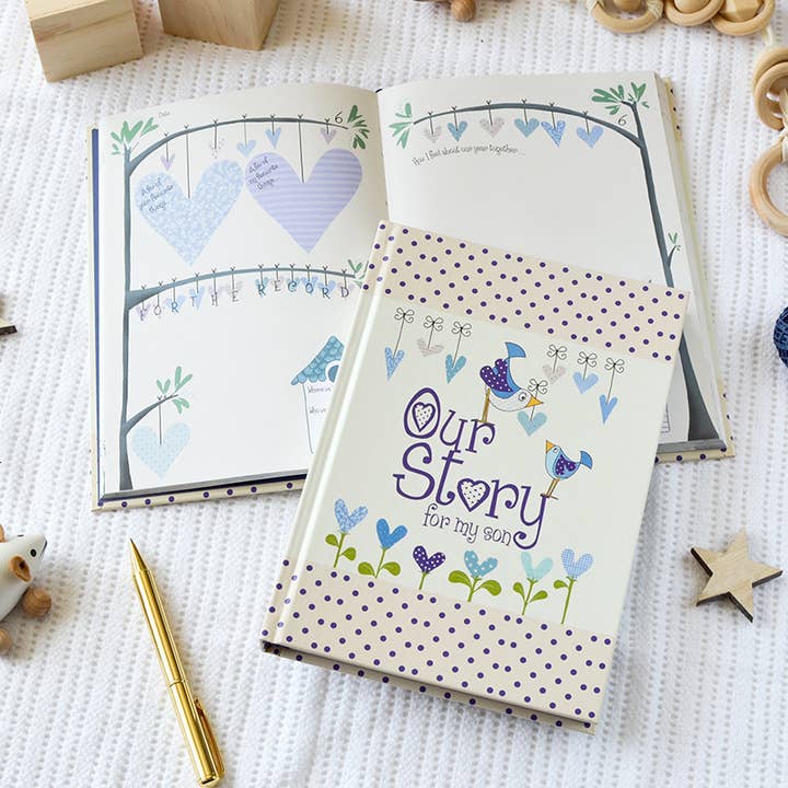 Our Story for my son (0-18 years) - a childhood journal for wholesale by FROM YOU TO ME Meaningful Gifts