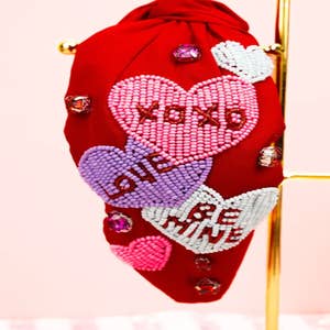 Valentines Day Conversation Hearts Candy Headband – Finley Jane
