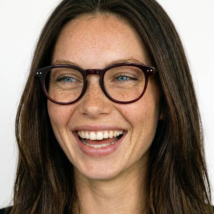 Cabot Blåljusblockerande Optiska Glasögon - Maroon för wholesale av Greenwich Social Club