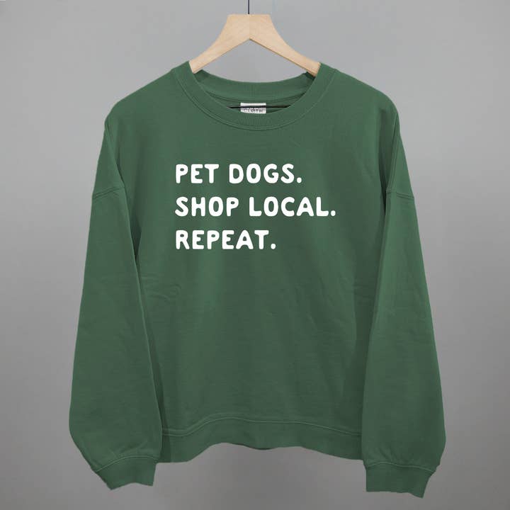 Ivy + Cloth - Wholesale Screen Printed T-Shirt - Unisex - Pet Dogs. Shop Local. Repeat.9