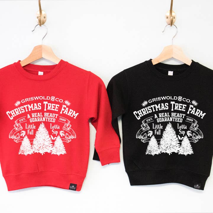 Griswold Christmas Tree Farm Boy's Christmas Sweatshirt for wholesale by Sonrise State